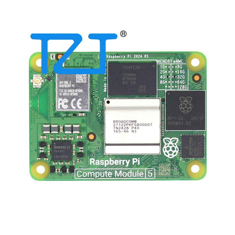 Raspberry Pi 5 8Gb Board - Module informatique TZT 5, Bluetooth 5.0,