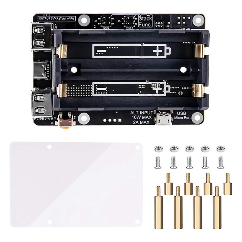 Raspberry Pi Uninterrupted Power Supply Ups 18650 - Carte d'extension d'alimentation UPS 2X pour