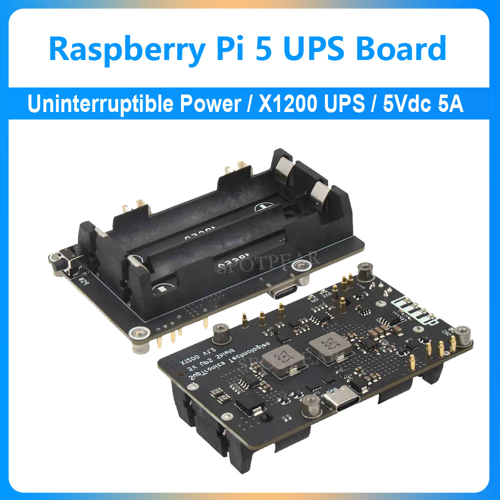 Raspberry Pi Uninterrupted Power Supply Ups 18650 - Carte d'extension UPS Raspberry Pi 5,