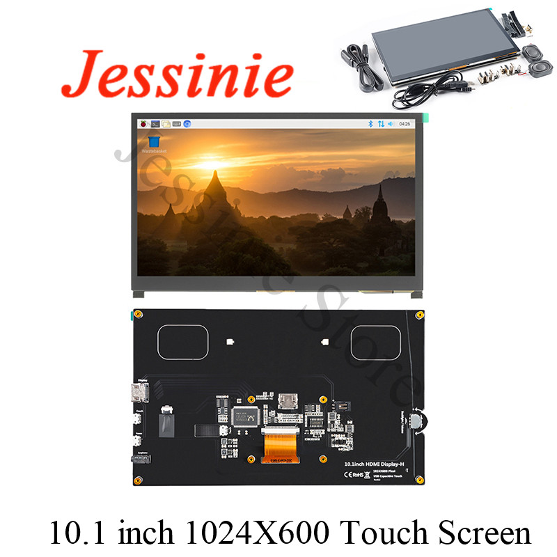 Raspberry Pi 10.1 Inch Capacitive Touch Screen Ips - Écran LCD compatible HDMI avec angle