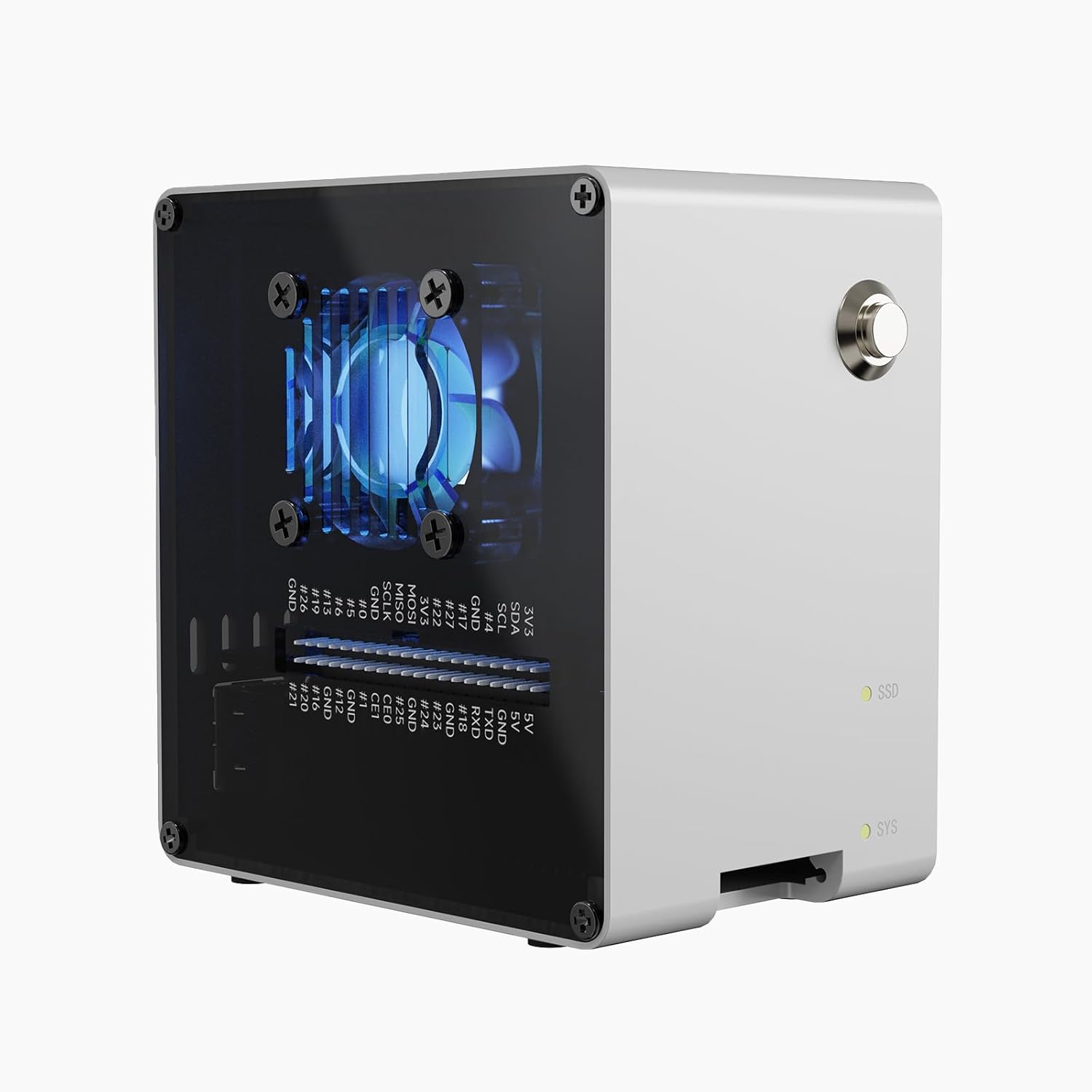 Raspberry Pi Ai Kit Hailo-8L - Boîtier Mini PC Pironman 5-Mini NVMe