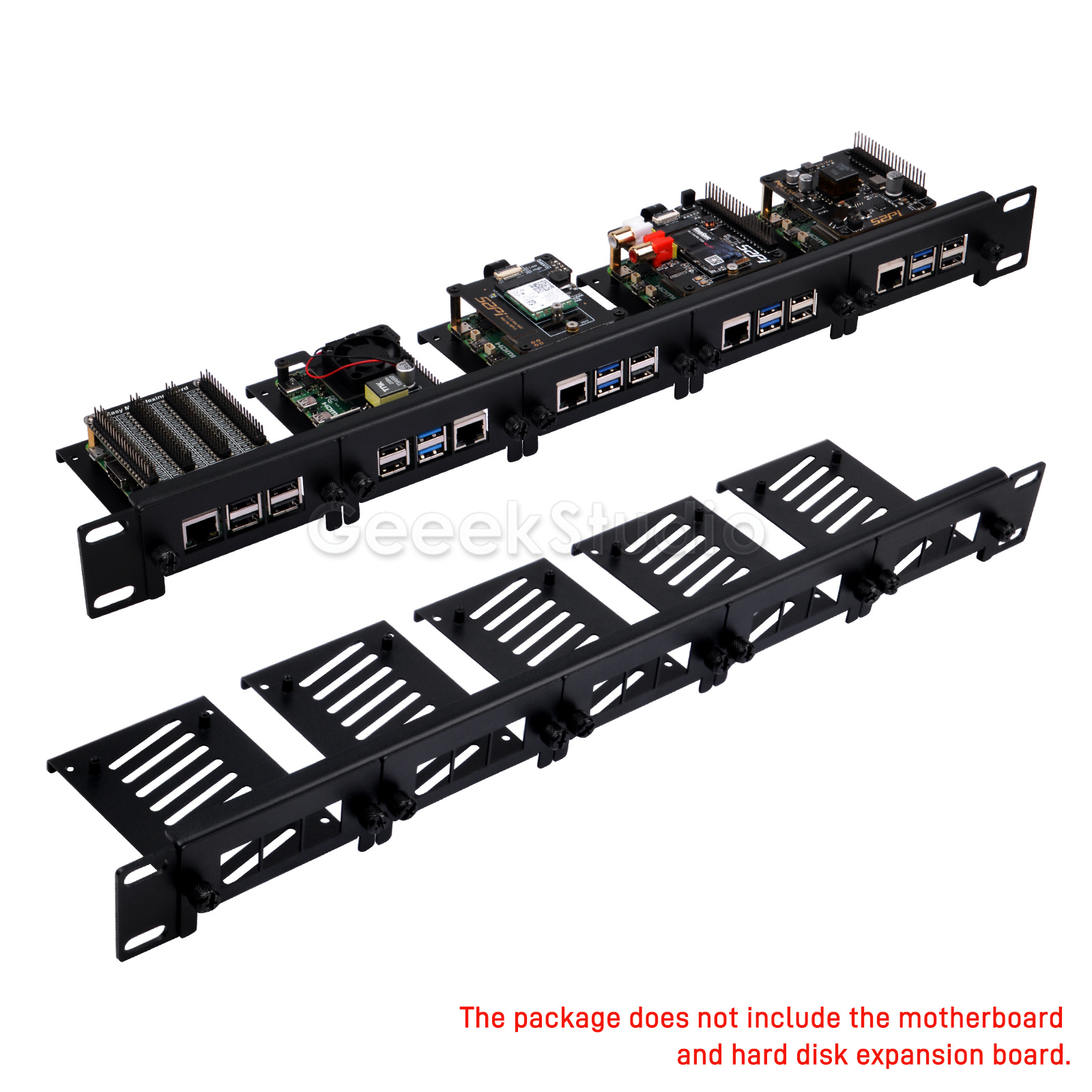 Raspberry Pi Rackmount 1U 19 Inch - Support en rack 1U pour Raspberry