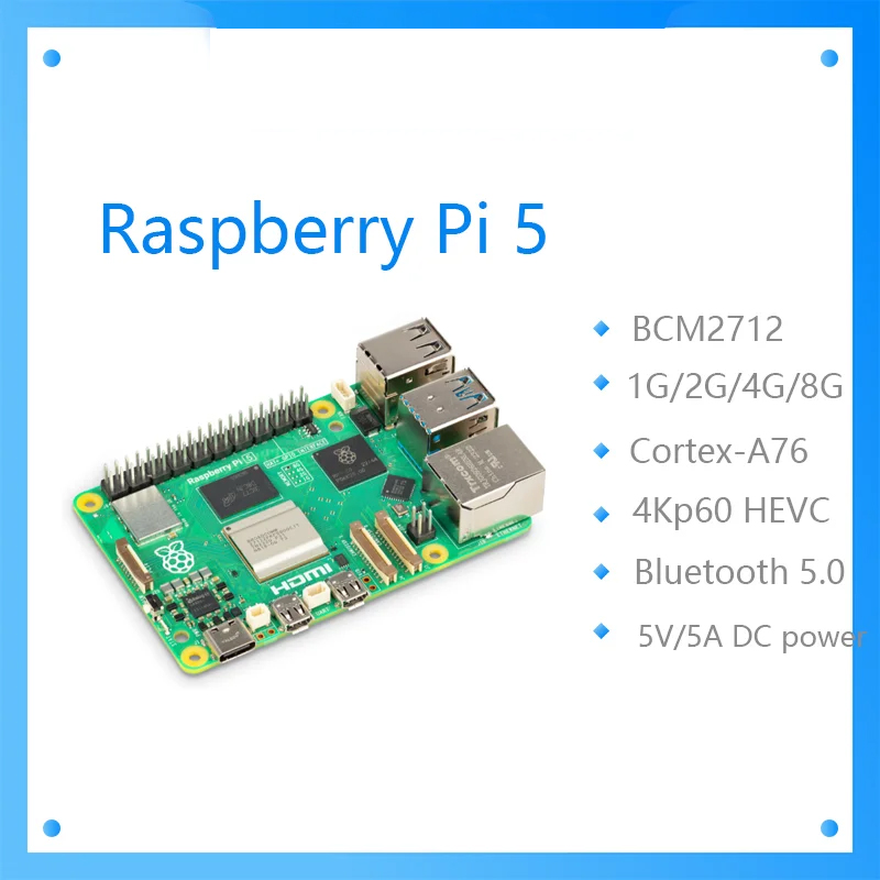 Raspberry Pi 5 8Gb Board - Carte de développement de bras Raspberry