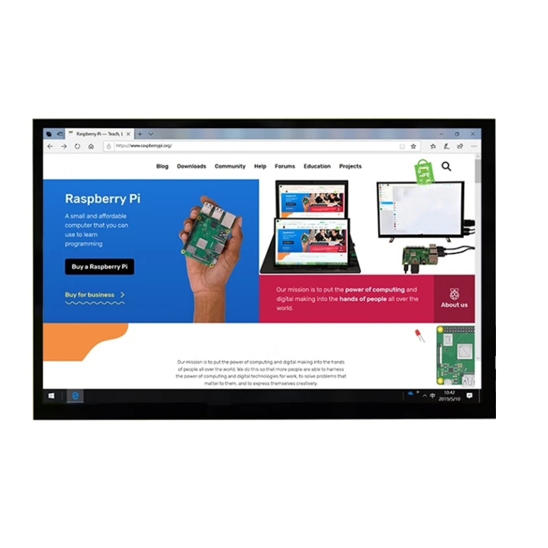 Raspberry Pi 10.1 Inch Capacitive Touch Screen Ips - Écran LCD IPS tactile capacitif de