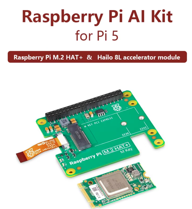 Raspberry Pi Ai Kit Hailo-8L - Kit IA officiel Raspberry Pi 5