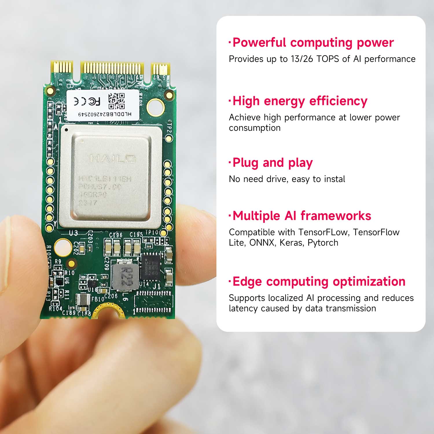 Hailo 8/8l Ai Module d'accélér - Raspberry Pi Ai Kit Hailo-8L avis et prix