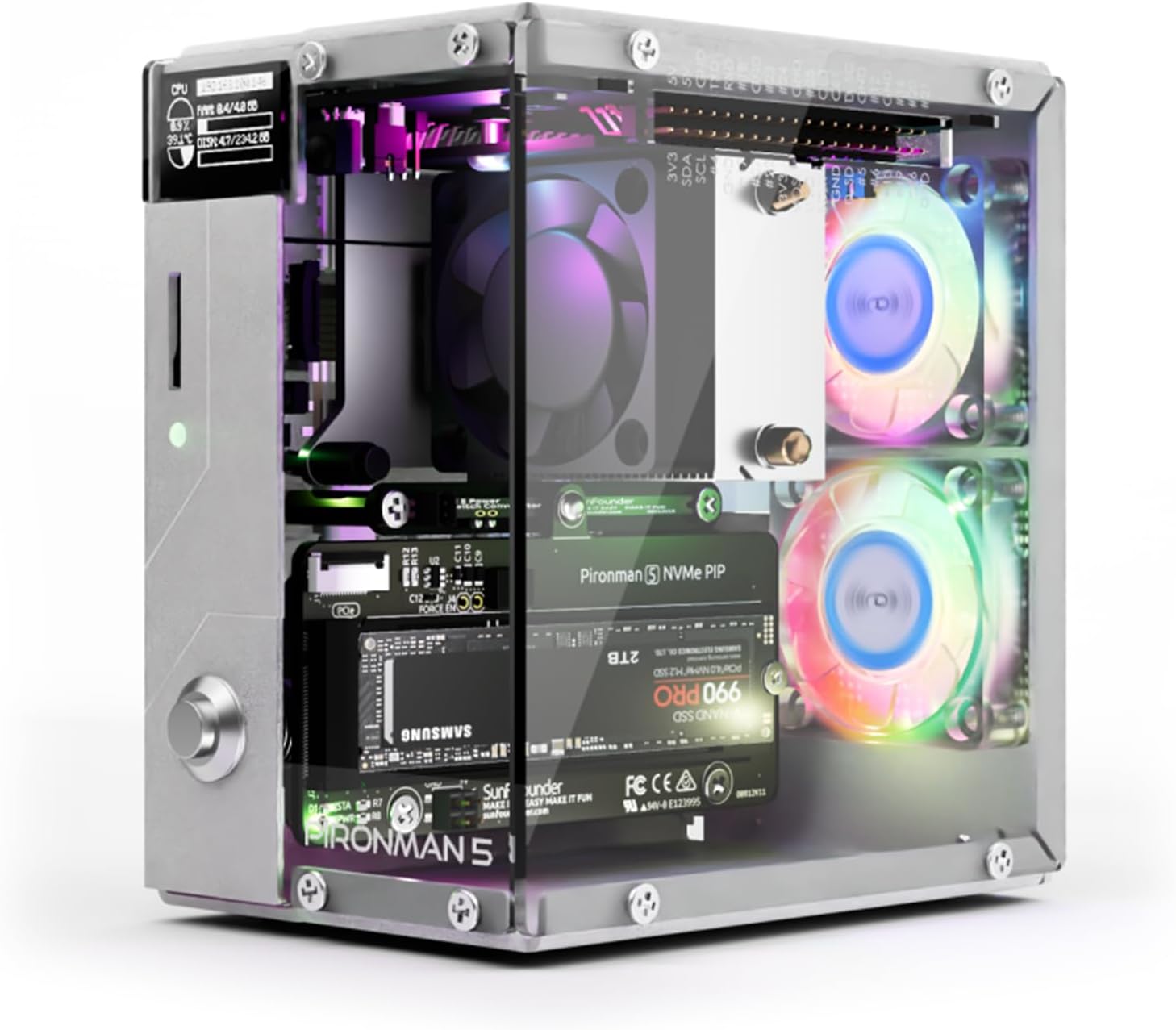 Boîtier Mini PC Pironman 5 NVM - Raspberry Pi Ai Kit Hailo-8L avis et prix