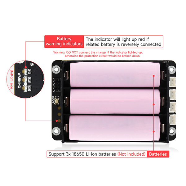 Raspberry Pi 5 UPS HAT Support - Raspberry Pi Uninterrupted Power Supply Ups 18650 avis et prix