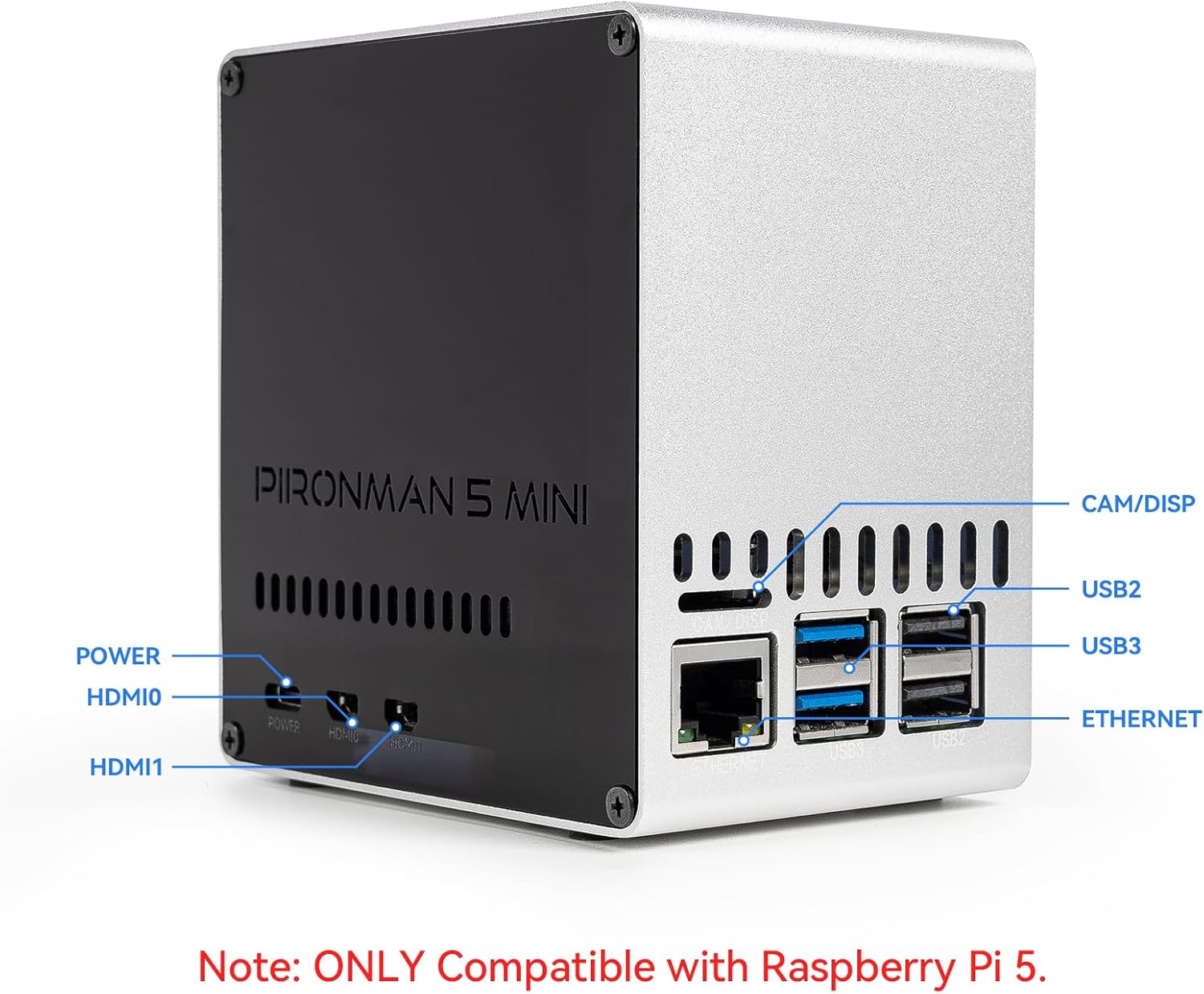 Boîtier Mini PC Pironman 5-Min - Raspberry Pi Ai Kit Hailo-8L avis et prix