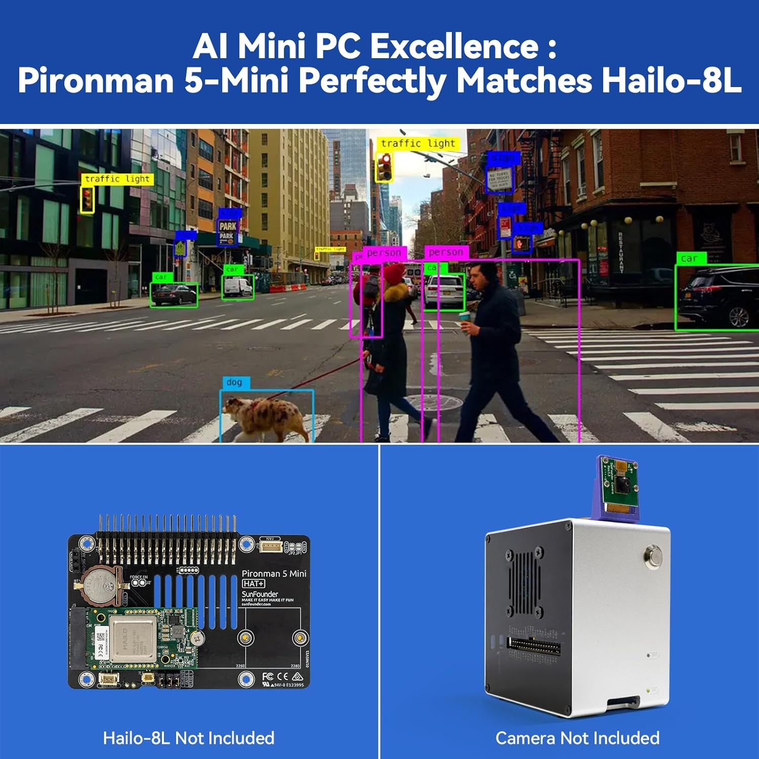 Boîtier Mini PC Pironman 5-Min - Raspberry Pi Ai Kit Hailo-8L avis et prix